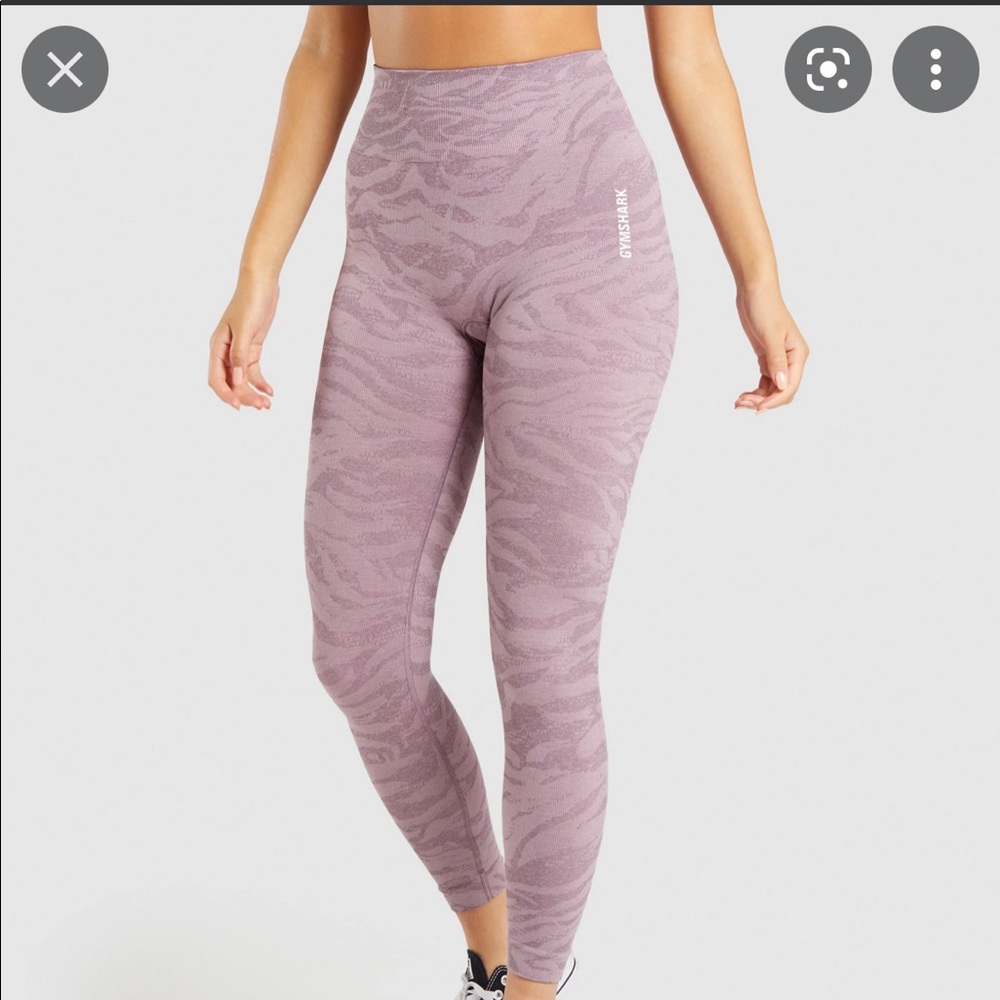 Gymshark Adapt Animal Seamless Leggings Purple Marl (zebra)